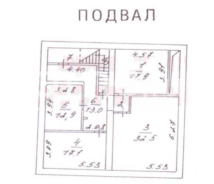 Планировка офиса 1534 м², 1 этаж, Особняк «г Москва, Новая Басманная ул., 14, стр. 4»